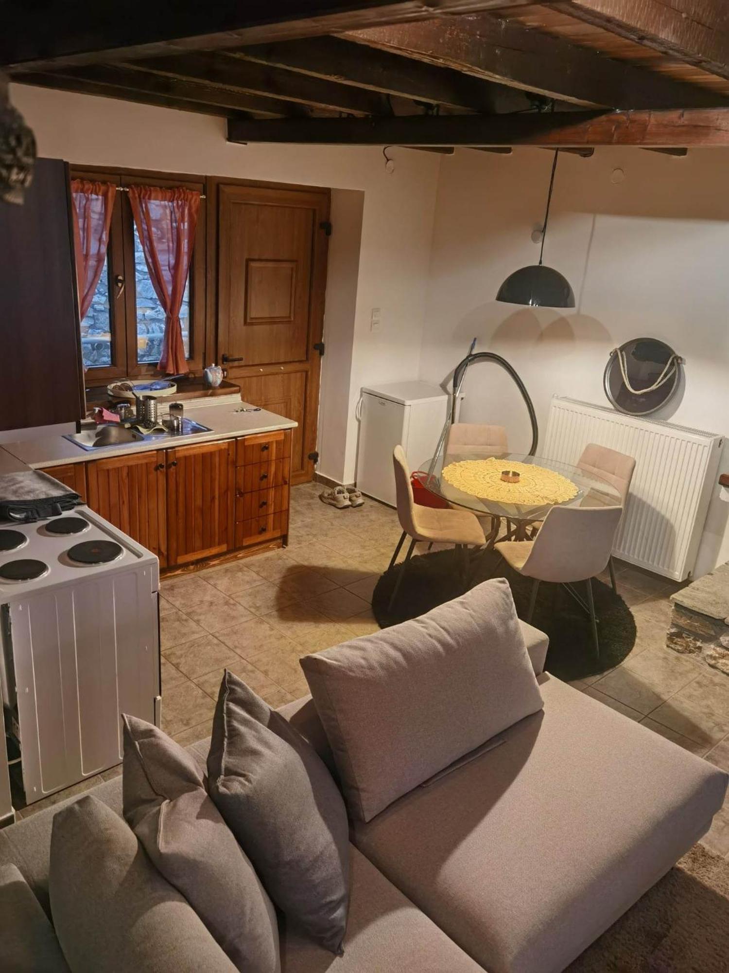 Traditional Stone Cottage In Palio Elatohori Extérieur photo