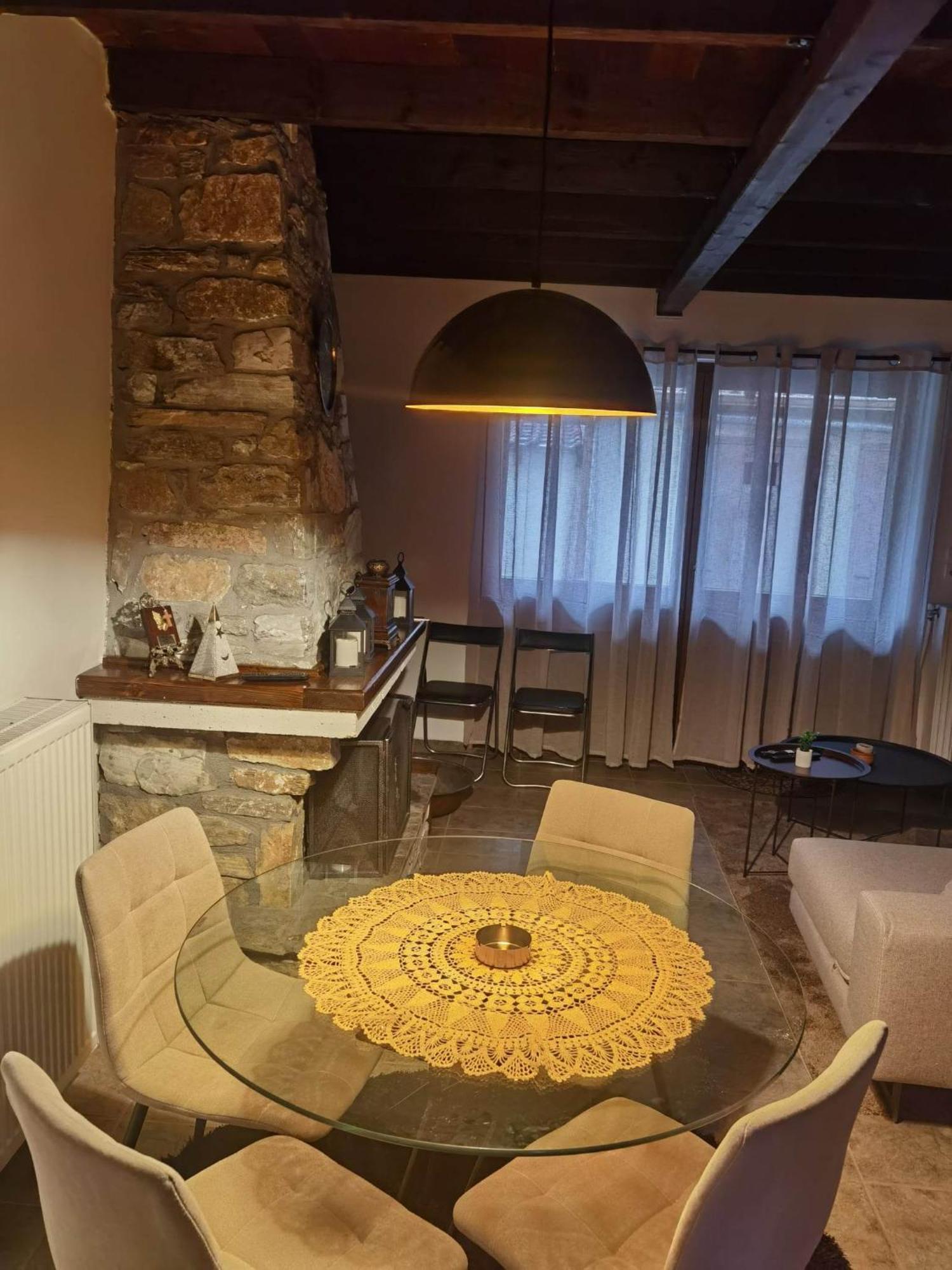 Traditional Stone Cottage In Palio Elatohori Extérieur photo